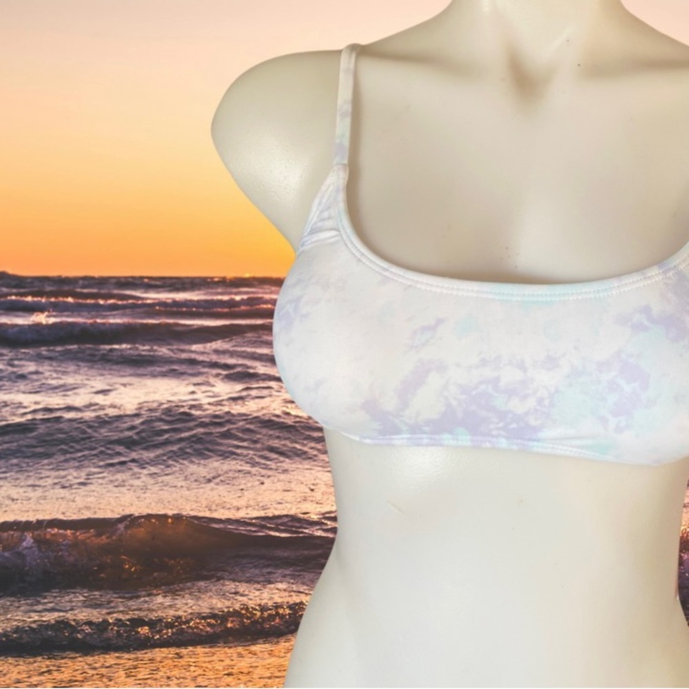 Pastel Tye dye bikini swimsuit top